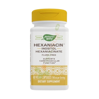 ХЕКСАНИАЦИН (ИНОЗИТОЛ ХЕКСАНИКОТИНАТ) капсули 60 броя / NATURE'S WAY HEXANIACIN