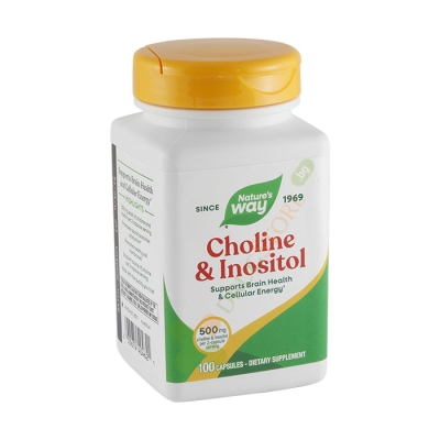 ХОЛИН-ИНОЗИТОЛ капсули 100 броя / NATURE'S WAY CHOLINE AND INOSITOL