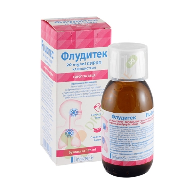 ФЛУДИТЕК 20 mg/ml сироп за деца 125 мл / INNOTECH INTERNATION FLUDITEC