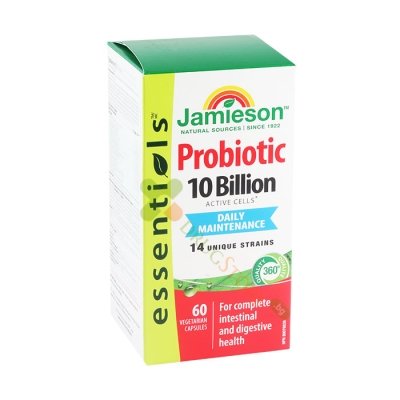ДЖЕЙМИСЪН ПРОБИОТИК 10 (10 милиарда активни бактерии) капсули 60 броя / JAMIESON PROBIOTIC