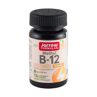 МЕТИЛ B12 дъвчащи таблетки 1000 мкг 100 броя / JARROW FORMULAS METHYL B12 lozenges