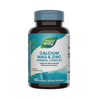 КАЛЦИЙ, МАГНЕЗИЙ И ЦИНК капсули 100 броя / NATURE'S WAY CALCIUM MAGNESIUM ZINC