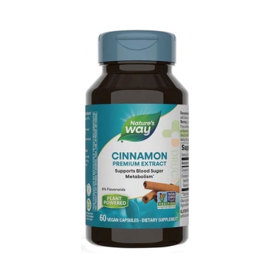 КАНЕЛА капсули 500 мг 60 броя / NATURE'S WAY CINNAMON