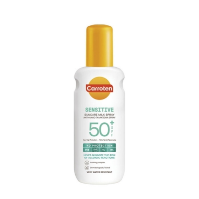 КАРОТЕН СЕНСИКЕЪР СЛЪНЦЕЗАЩИТНО МЛЯКО - СПРЕЙ СЪС SPF 50+ 200 мл / CARROTEN SENSICARE MILK SPRAY SPF50+