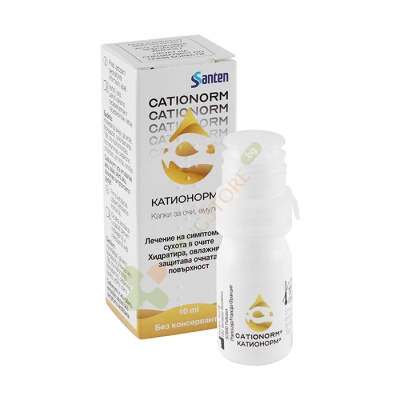 КАТИОНОРМ капки за очи, емулсия 10 мл / SANTEN OY CATIONORM