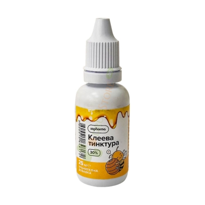 КЛЕЕВА ТИНКТУРА 30% 25 мл / PROPOLIS TINCTURE 30%