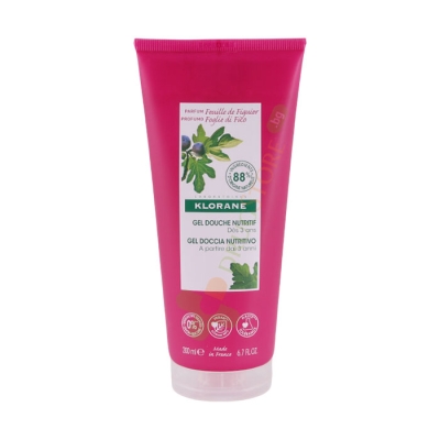 ДУШ ГЕЛ С ЛИСТА ОТ СМОКИНЯ 200 мл / KLORANE NOURISHING SHOWER GEL WITH FIG LEAF