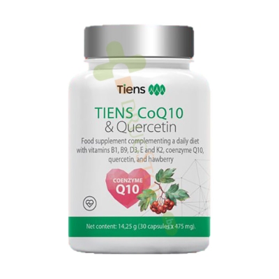 КОЕНЗИМ Q10 И КВЕРЦЕТИН капсули 30 броя / TIENS COQ10 & QUERCETIN