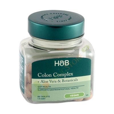КОЛОН КОМПЛЕКС АЛОЕ ВЕРА таблетки 60 броя / HOLLAND BARRETT COLON CLEANSE ALOE VERA