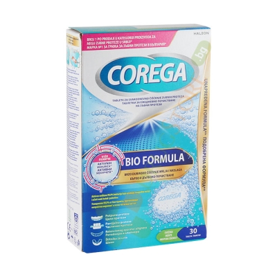 ПОЧИСТВАЩИ ТАБЛЕТКИ ЗА ЗЪБНИ ПРОТЕЗИ КОРЕГА 30 броя / HALEON COREGA TABS