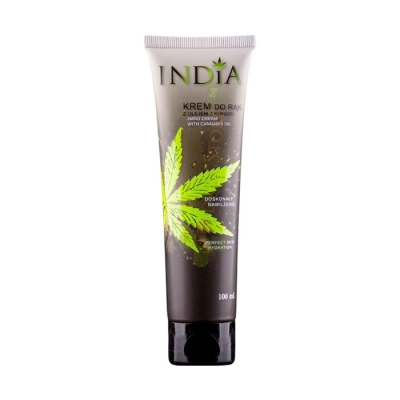 КРЕМ ЗА РЪЦЕ С КОНОПЕНО МАСЛО 100 мл / INDIA COSMETICS HAND CREAM WITH CANNABIS OIL