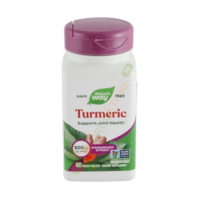 КУРКУМА таблетки 500 мг 60 броя / NATURE'S WAY TURMERIC