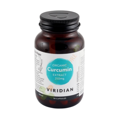 ОРГАНИЧЕН ЕКСТРАКТ ОТ КУРКУМА капсули 30 броя / VIRIDIAN ORGANIC CURCUMIN EXTRACT capsuels 30