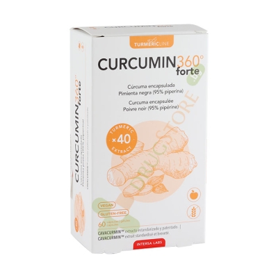 КУРКУМИН 360° ФОРТЕ капсули 60 броя / DIETETICOS INTERSA CURCUMIN 360° FORTE