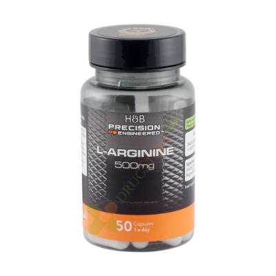 L-АРГИНИН капсули 500 мг 50 броя / HOLLAND & BARRETT L-ARGININE
