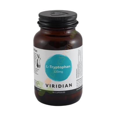 L - ТРИПТОФАН капсули 30 броя / VIRIDIAN L - TRYPTOPHAN