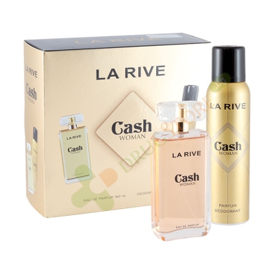 ЛА РИВ CASH ДАМСКИ КОМПЛЕКТ - ПАРФЮМНА ВОДА 90 мл + ДЕЗОДОРАНТ 150 мл / LA RIVE CASH WOMAN SET - EAU DE PARFUM + DEODORANT