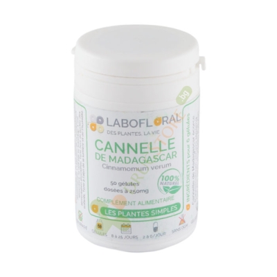 ЛАБОФЛОРАЛ КАНЕЛА капсули 250 мг 50 броя / PHYTOMOINSCHER LABOFLORAL CINNAMON