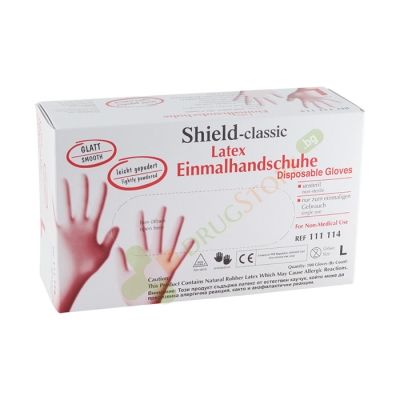 ЛАТЕКСОВИ РЪКАВИЦИ ЗА ЕДНОКРАТНА УПОТРЕБА размер L 100 броя / LATEX GLOVES FOR SINGLE USE size L 100