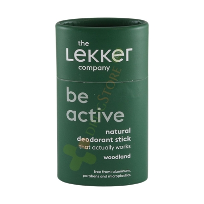 БИ АКТИВ НАТУРАЛЕН ДЕО СТИК ГОРСКИ АРОМАТ 40 грама / LEKKER BE ACTIVE NATURAL DEODORANT STICK WOODLAND