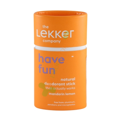 ХЕВ ФЪН НАТУРАЛЕН ДЕО СТИК МАНДАРИНА И ЛИМОН 40 грама / LEKKER HAVE FUN NATURAL DEODORANT STICK MANDARIN LEMON