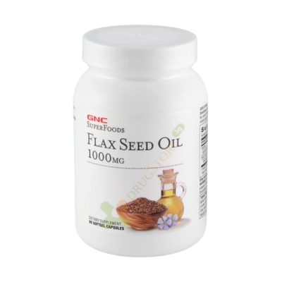 ЛЕНЕНО МАСЛО капсули 1000 мг 90 броя / GNC FLAX SEED OIL