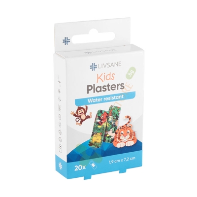 ДЕТСКИ ПЛАСТИРИ КУТИЯ КАРТОН 20 броя / LIVSANE CHILDREN'S PLASTERS