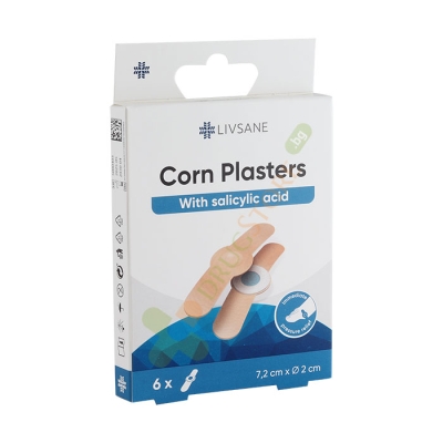 ПЛАСТИР ПРИ МАЗОЛИ И КОКОШИ ТРЪН 6 броя / LIVSANE CORN AND CALLUS PLASTER