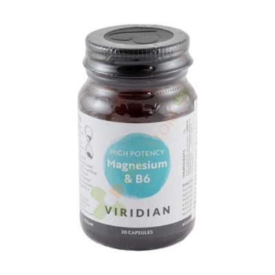МАГНЕЗИЙ + ВИТАМИН Б6 капсули 30 броя / VIRIDIAN HIGH POTENCY MAGNESIUM WITH VITAMIN B6