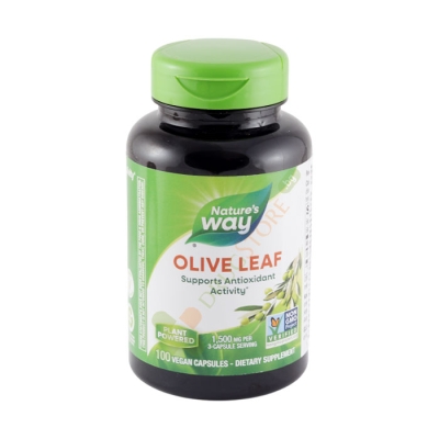 МАСЛИНА ЛИСТ капсули 500 мг 100 броя / NATURE'S WAY OLIVE LEAF
