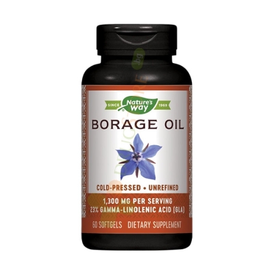 ПОРЕЧ МАСЛО капсули 1300 мг 60 броя / NATURE'S WAY BORAGE OIL