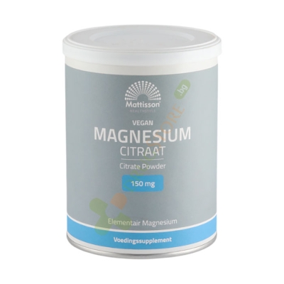 МАТИСЪН МАГНЕЗИЙ ЦИТРАТ 200 г / MATTISSON HEALTHSTYLE MAGNESIUM CITRATE