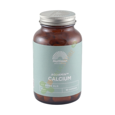 МАТИСЪН КАЛЦИЙ (ОТ ЧЕРВЕНИ ВОДОРАСЛИ LITHOTHAMNIUM) капсули 90 броя / MATTISSON HEALTHSTYLE CALCIUM AQUAMIN CA WITH RED ALGAE