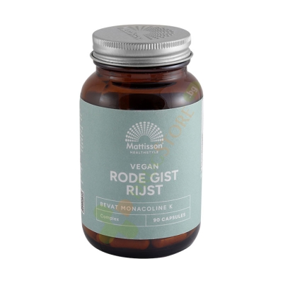 МАТИСЪН ЧЕРВЕН ОРИЗ (ДРОЖДИ) + ЧЕСЪН И КОЕНЗИМ Q10 капсули 90 броя / MATTISSON HEALTHSTYLE RED RICE + GARLIC AND CO Q10  