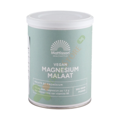 МАТИСЪН МАГНЕЗИЙ МАЛАТ 200 г / MATTISSON HEALTHSTYLE MAGNESIUM MALAAT