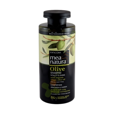 МЕА НАТУРА ШАМПОАН С МАСЛИНА ЗА ВСЕКИ ТИП КОСА 300 мл / MEA NATIRA OLIVE SHAMPOO VITALITY & SHINE