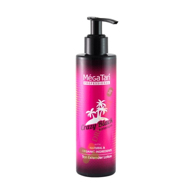 МЕГАТЕН КРЕЙЗИ БЛЕК ЛОСИОН ЗА СОЛАРИУМ 150 мл / MEGATAN SOLARIUM CRAZY BLACK TAN EXTENDER LOTION