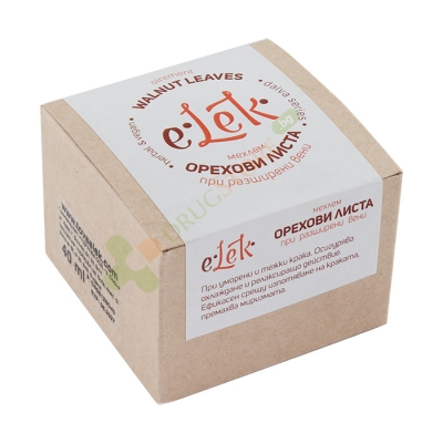 Е ЛЕК ДАЙВА МЕХЛЕМ С ОРЕХОВИ ЛИСТА ЗА УМОРЕНИ КРАКА 40 мл / E LEK WALNUT LEAVES BALM