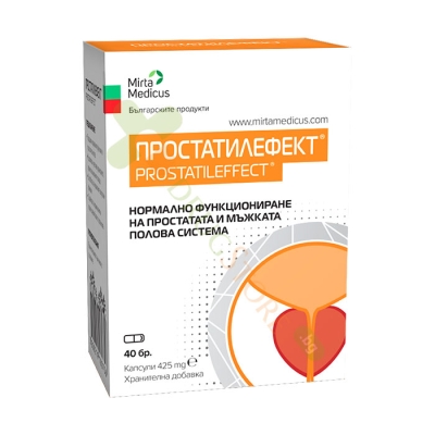 ПРОСТАТИЛЕФЕКТ капсули 425 мг 40 броя / PROSTATILEFFECT