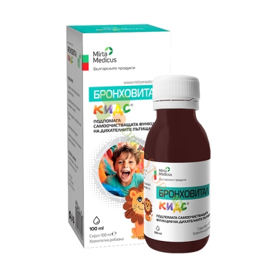 БРОНХОВИТАЛ КИДС сироп 100 мл / MIRTA MEDICUS BRONHOVITAL KIDS
