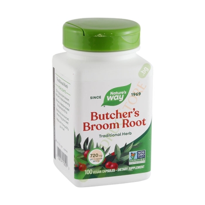 МИШИ ТРЪН (БОДЛИВ ЗАЛИСТ) капсули 470 мг 100 броя / NATURE'S WAY BUTCHERS BROOM ROOT