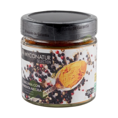 МИКОНАТУР БИО КУРКУМА (КОРЕН) С ЧЕРЕН ПИПЕР прах 90 г / MYCONATUR ORGANIC TURMERIC WITH BLACK PEPPER