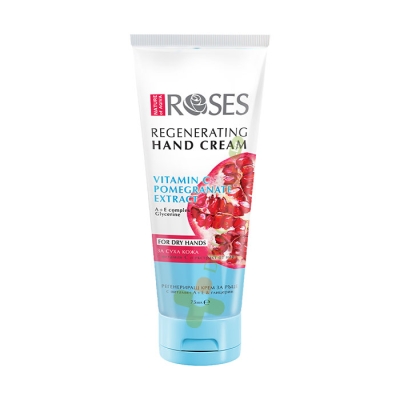 РЕГЕНЕРИРАЩ КРЕМ ЗА РЪЦЕ ROSES С ВИТАМИН C И ЕКСТРАКТ ОТ НАР 75 мл / NATURE OF AGIVA ROSES REGENERATING HAND CREAM WITH VITAMIN C & POMEGRANATE EXTRACT