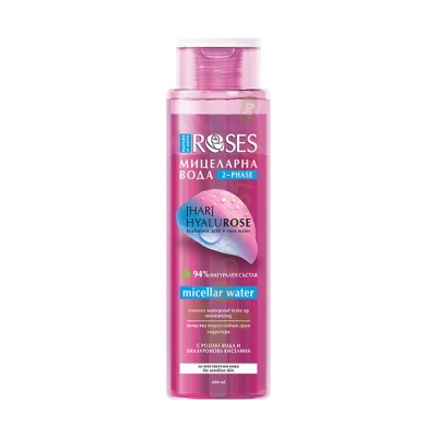 МИЦЕЛАРНА ВОДА ХИАЛУРОУЗ АГИВА РОУЗЕС 400 мл / AGIVA ROSES HYALUROSE MICELLAR WATER