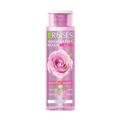 МИЦЕЛАРНА ВОДА ROSES 3 В 1 ЗА ЧУВСТВИТЕЛНА КОЖА 400 мл / NATURE OF AGIVA ROSES MICELLAR WATER 3 IN 1 FOR SENSITIVE SKIN