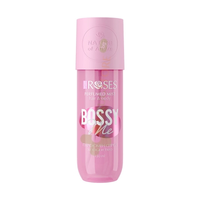 ПАРФЮМЕН СПРЕЙ ЗА КОСА И ТЯЛО 150 мл / NATURE OF AGIVA ROSES BOSSY ME PARFUMED MIST FOR HAIR AND BODY