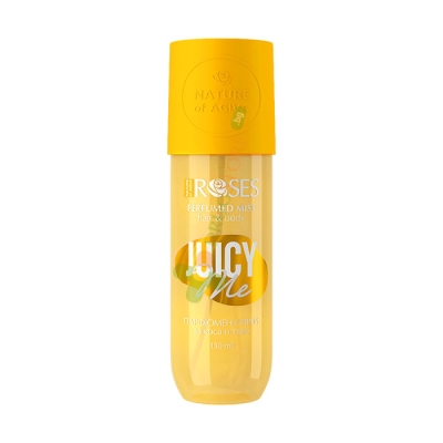ПАРФЮМЕН СПРЕЙ ЗА КОСА И ТЯЛО 150 мл / NATURE OF AGIVA ROSES JUICY ME PARFUMED MIST FOR HAIR AND BODY