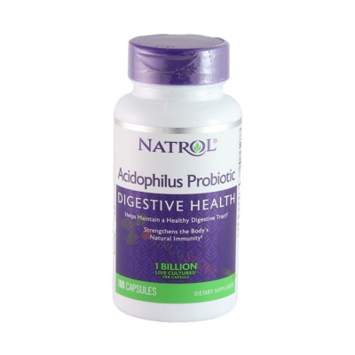 НАТРОЛ ПРОБИОТИК АЦИДОФИЛУС капсули 100 броя / NATROL PROBIOTIC ACIDOPHILUS