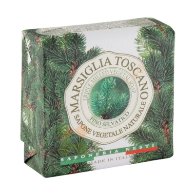 НАТУРАЛЕН САПУН МАРСИЛИЯ ТОСКАНО ПИНО СЕЛВАТИКО 200 г / NESTI DANTE MARSIGLIA TOSCANO TRIPLE MILED VEGETAL SOAP PINO SELVATICO