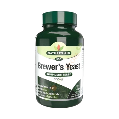 БИРЕНА МАЯ таблетки 300 мг 500 броя / NATURES AID BREWERS YEAST